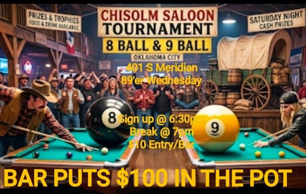 Flyer for Chisolm Saloon Tournament